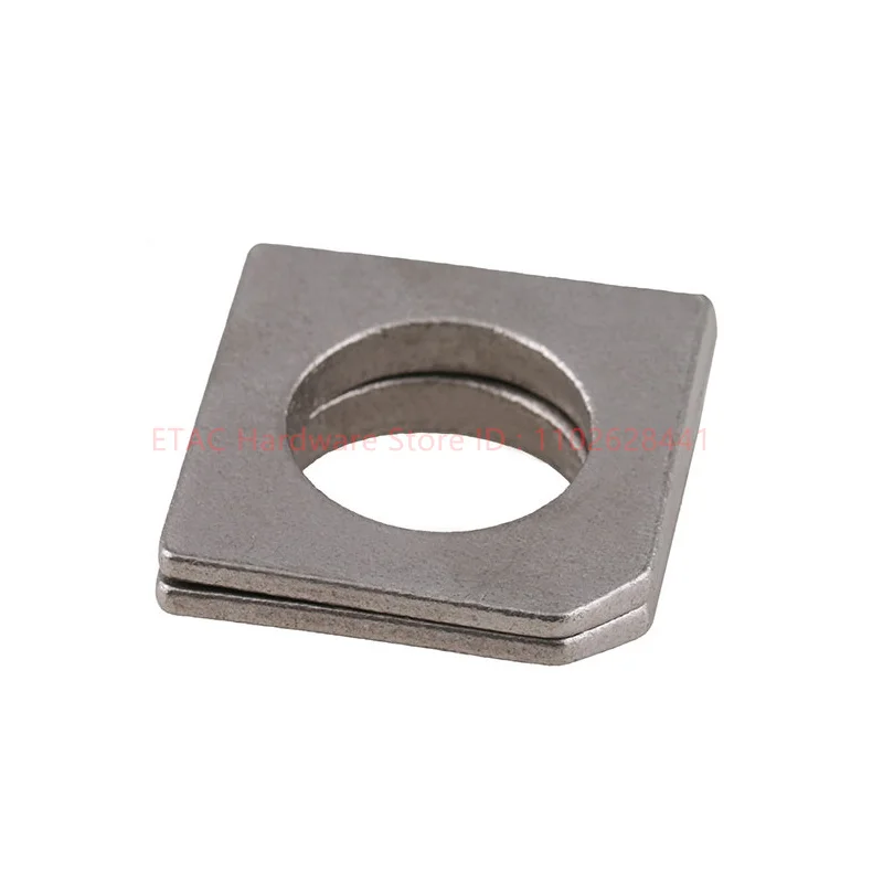 GB853 M6 M8 M10 M12 M14 M16 M18 M20 M22 M24 M27 M30 304 Stainless Steel Square Bevel Washer Square Taper Gasket For Slot Section
