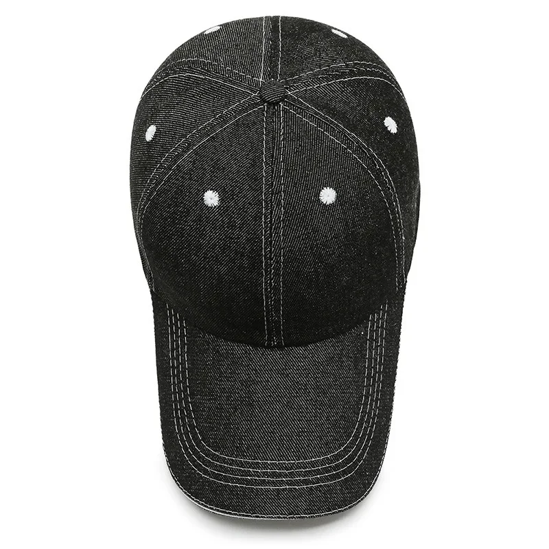 Fashion Denim Baseball Caps Simple Solid Color Unisex Baseball Caps Summer Outdoor Sun Protection Sun Hats