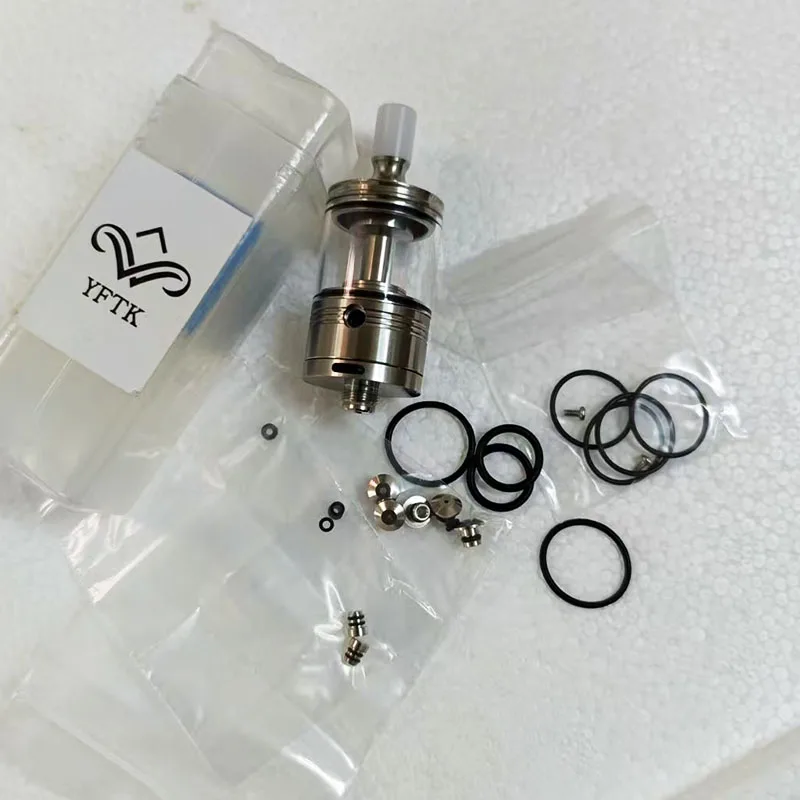 YFTK V1 MTL RTA 22MM 2.0/4.0ML tek bobin Alt hava akışlı gövde/Hava pimleri CAP Tank Değişimi VS BISHOP MTL Donanım Aksesuarları