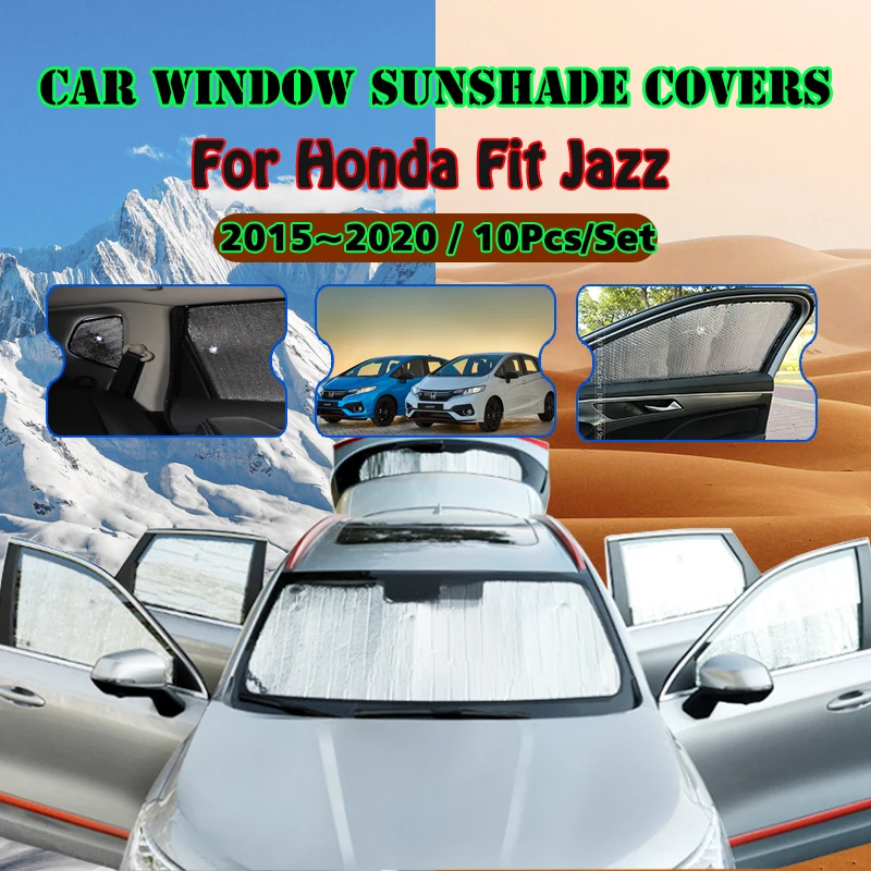 

For Honda Fit Jazz 2015~2020 2018 GK GH GP Car Window Windshield Sunshade UV Protect Reflector Sun Shade Visor Auto Accessories