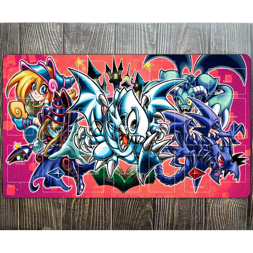 Yu-Gi-Oh Dark Magician Playmat Game Card Pad YGO Anime Girls Mat Yugioh TCG OCG Mat-283