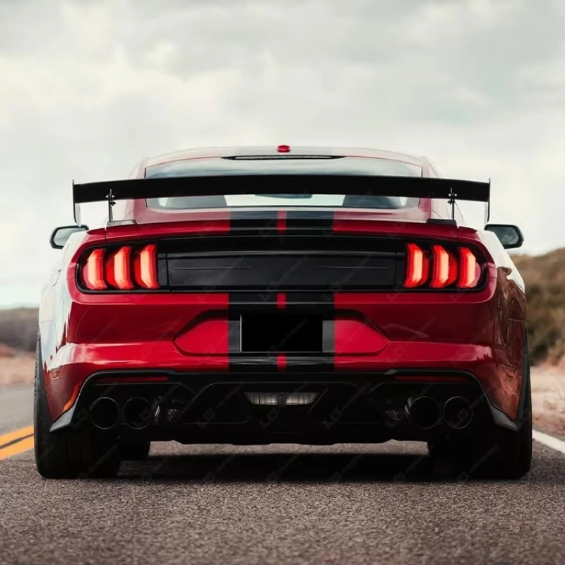 Body Kit for Mustang 18-20 Upgrade to GT500 Style Front Bumper Rear Bumper Side Skirts Exhaust Body Kit 3