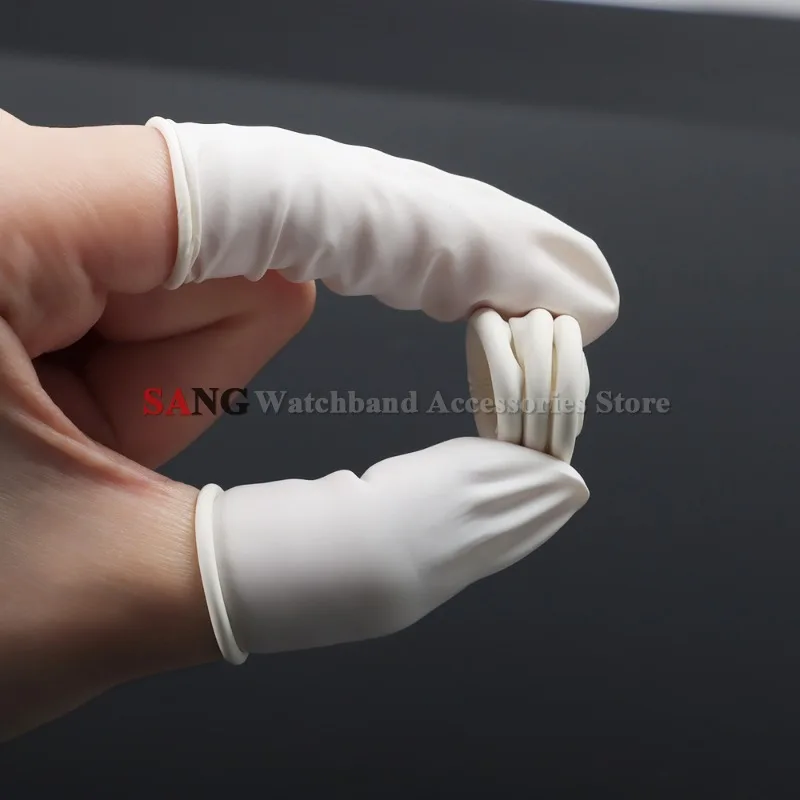 50/100/200Pcs for Watchmaker Watches Repair Tools Fingertips Gloves Disposable Latex Rubber Finger Cots Latex Gloves Finger Cuff