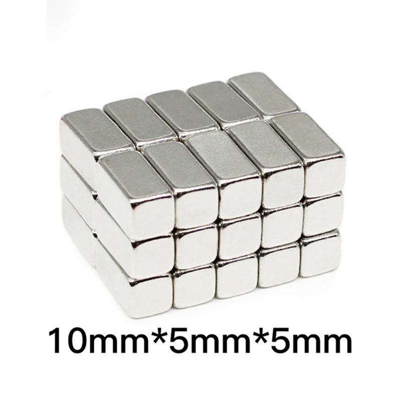 20Pcs 10x5x5 mm Neodymium Magnet 10mm x 5mm x 5mm N35 NdFeB Magnets Block Super Powerful Strong Permanent Magnetic Imanes Aimant