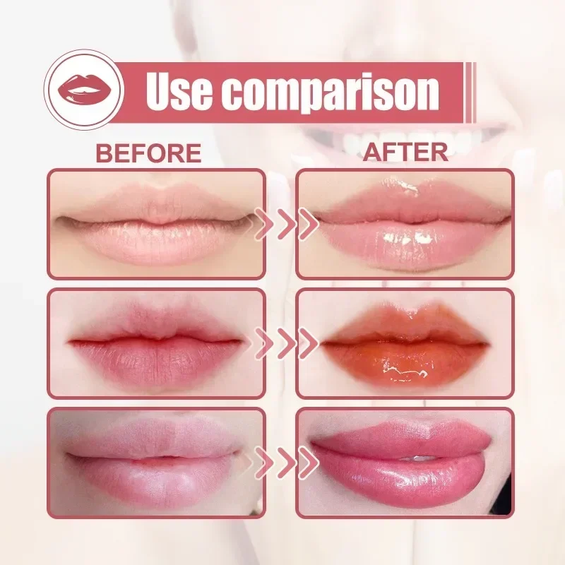 Transparente Lippen Öl Lip gloss nicht klebrig befeuchtet Lippen praller Pflege Serum Primer Anti rissige Fade Line Lippen balsam