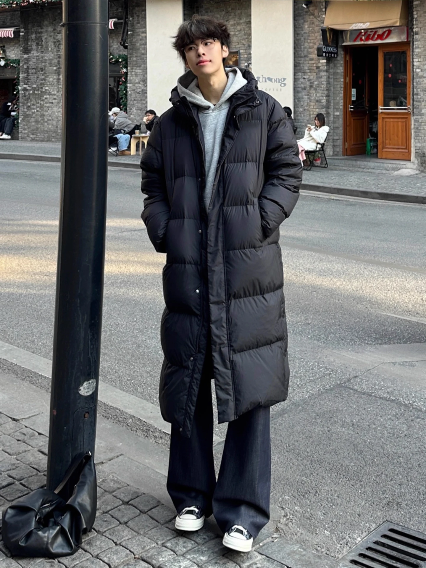 

Мужское зимнее пуховое пальто Bla с капюшоном, средней длины, утепленное, до колен, из хлопка, свободного кроя, верхняя одежда