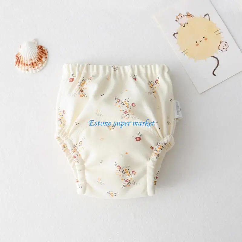 090B Tã Quần Short In Hình Đáng Yêu Tã Trẻ Sơ Sinh 4 Lớp Thấm Nước Tiểu