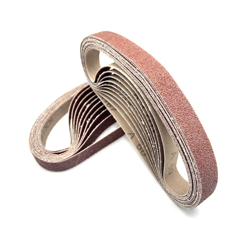 100Pcs 10x330mm Sanding Belt For Welding Spot Grinding. 330 x 10mm Sanding Band With Grit 40# to 600# Use For Pneumatic Sander