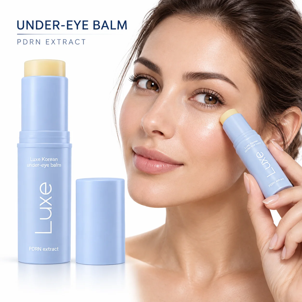 PDRN Collagen Eye Balm Stick 3 in 1 Hydrating Firming Under Eye Care Dark Circle Puffiness Fine Line Smoothing
