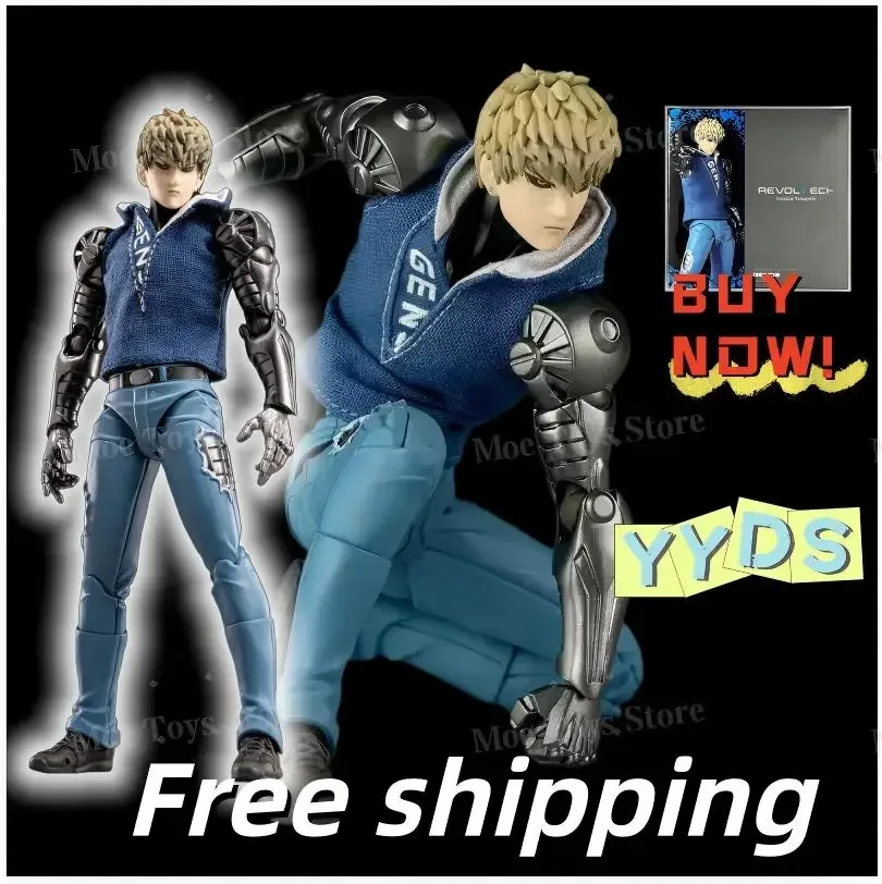 

В наличии: Аниме-фигурки Genos, Kaiyodo Revoltech Yamaguchi One Punch Man, подвижная модель с шарнирами, статуэтка GK, детские игрушки