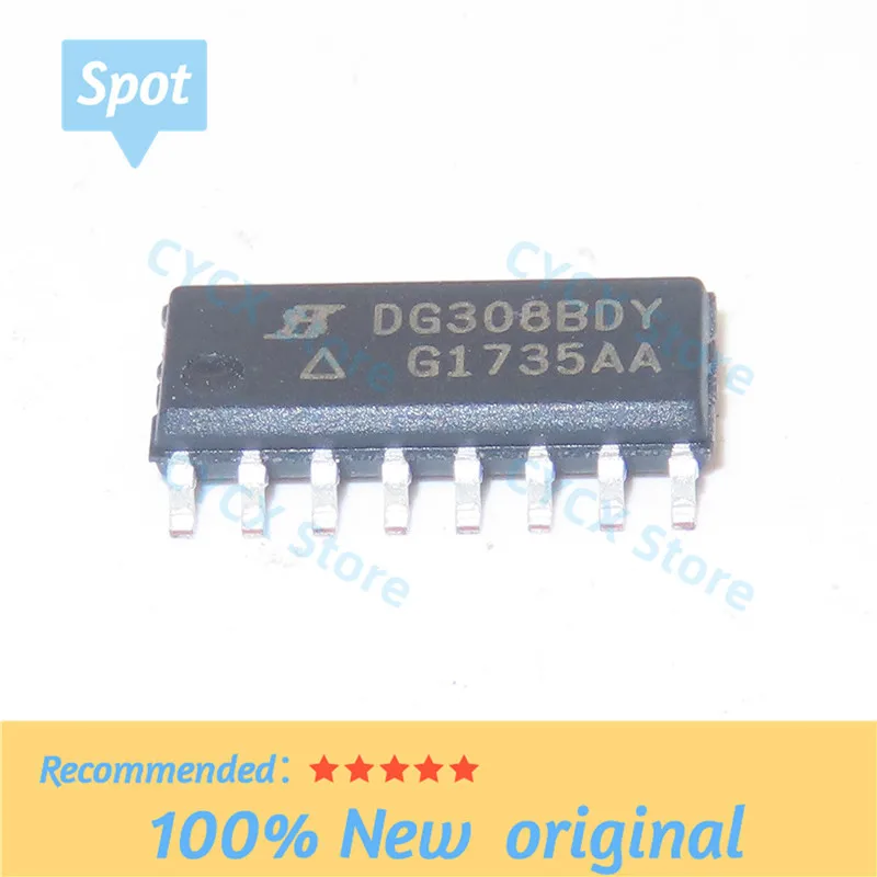 

5PCS New imported DG308BDY DG308ADY SOP-16 Analog Switch Chip IC Imported From Stock