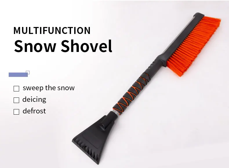 Snow Removal Shovel, Retractable Ice Scraper Snow Brush, 3 In 1 Telescopic Car Snow Shovel For Car Windshield