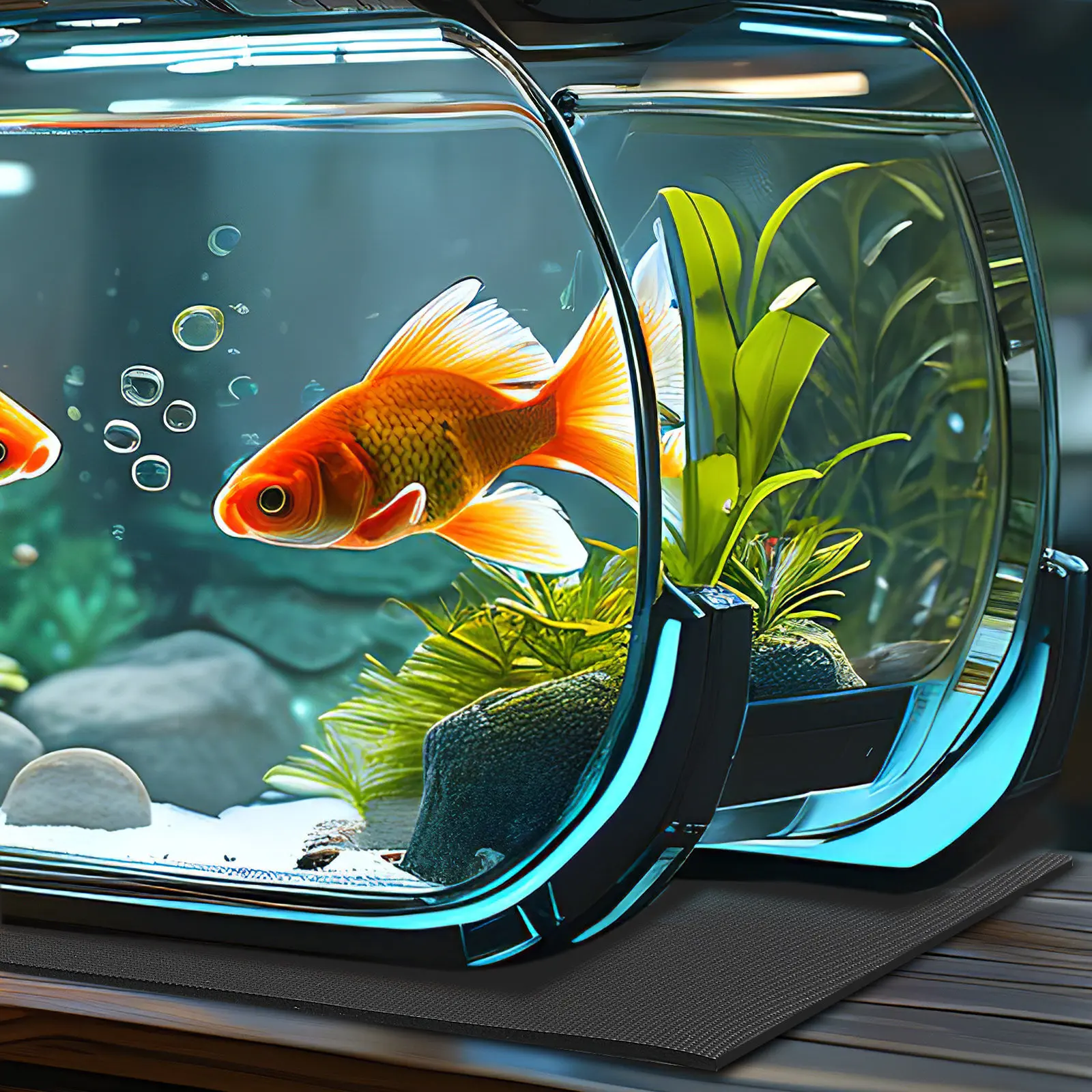 

Premium Thick Aquarium Pad Fish Tank Leveling Mat Non-Slip Shockproof Absorbing Bottom Cushion for Fish Reptile Terrarium