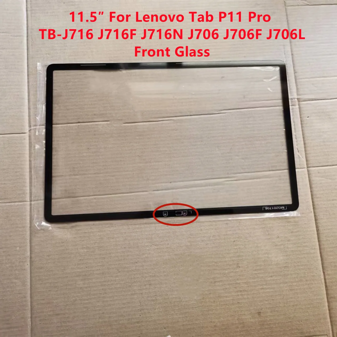 New 11.5″ For Lenovo Tab P11 Pro TB-J716 J716F J716N J706 J706F J706L Touch Screen LCD Front Outer Glass Panel + Laminated OCA