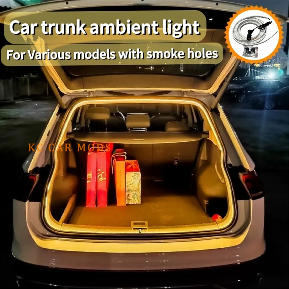 

Universal Warm light LED Car Rear Trunk Ambient Light Interior Accessory Lamp