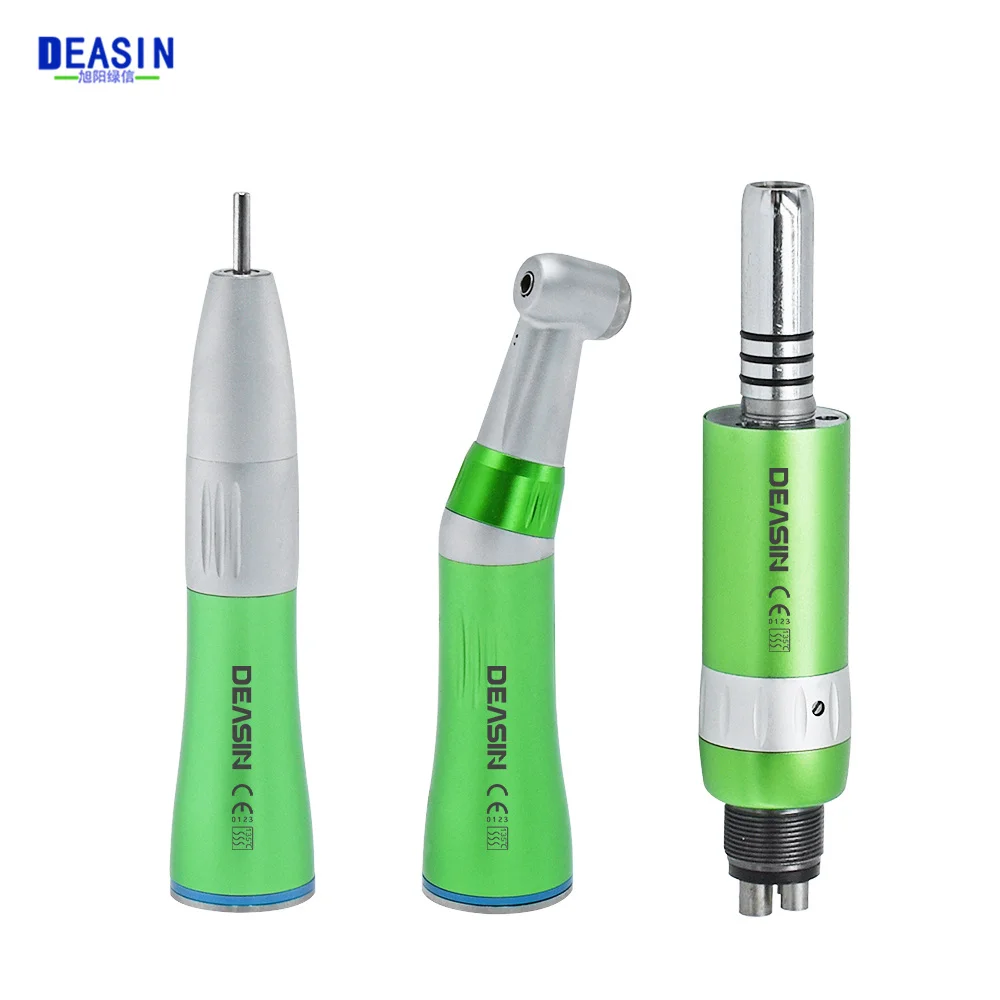 

Dental Low Speed Handpiece Kit Air Turbine Straight Contra Angle Air Motor Inner Water Spray 2/4Holes Turbine Handpiece Colorful