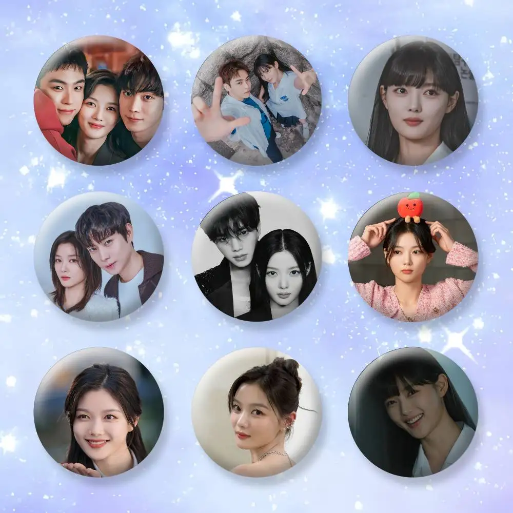 

Dear x K-Kim Yoo-Jung Badges Creative Tinplate Button PinsBrooch Badge Clothes Backpack