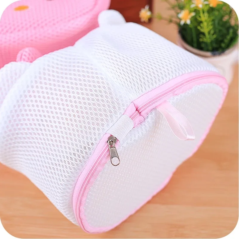 Hello Kitty Laundry Bag Cute Lingerie Mesh Sock Clothing Underwear Organizer Washing Bra Bag Antistain Anti-deformation Mesh Bag