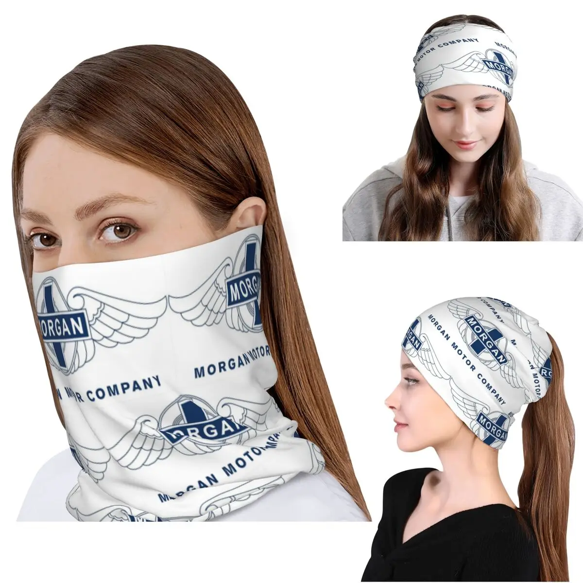 Morgan Motor Car Company Bandana Neck Gaiter Magic Scarf Multi-use Headwear Beanies Hat for Men Women Adult Windproof