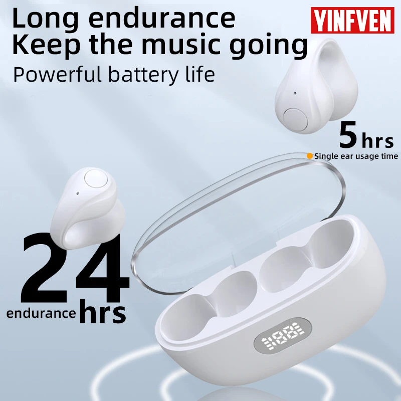 Earclip Bluetooth Earphones KW52 Wearable Speaker Air Conduction JS352 Bluetooth 5.3 Sports Earphones