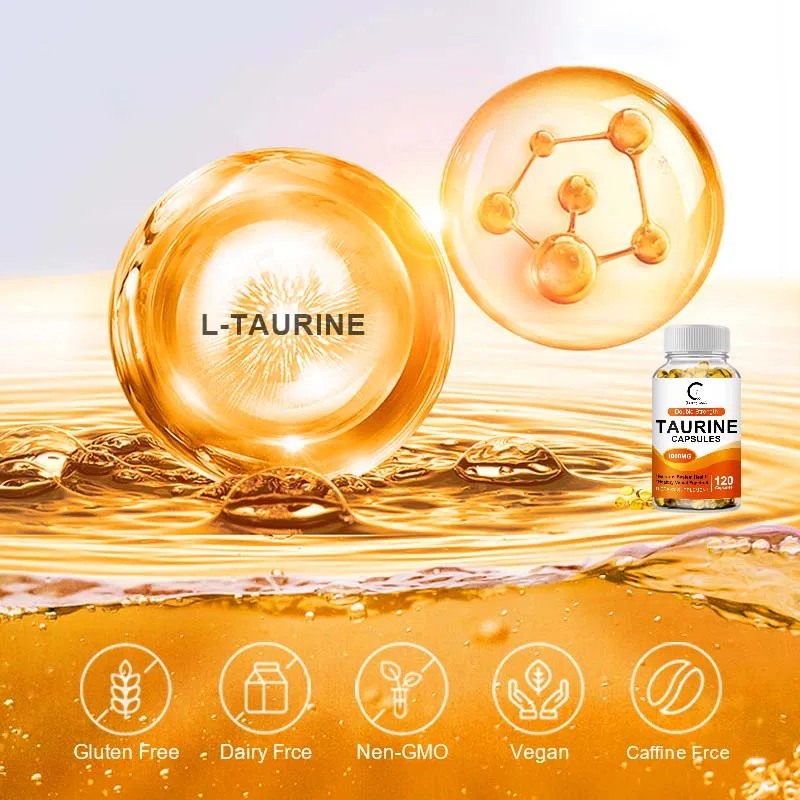 GPGP Greenpeople 1000mg organic Taurine Capsule Reproductive and Nervous Development Vitamin Supplements Food
