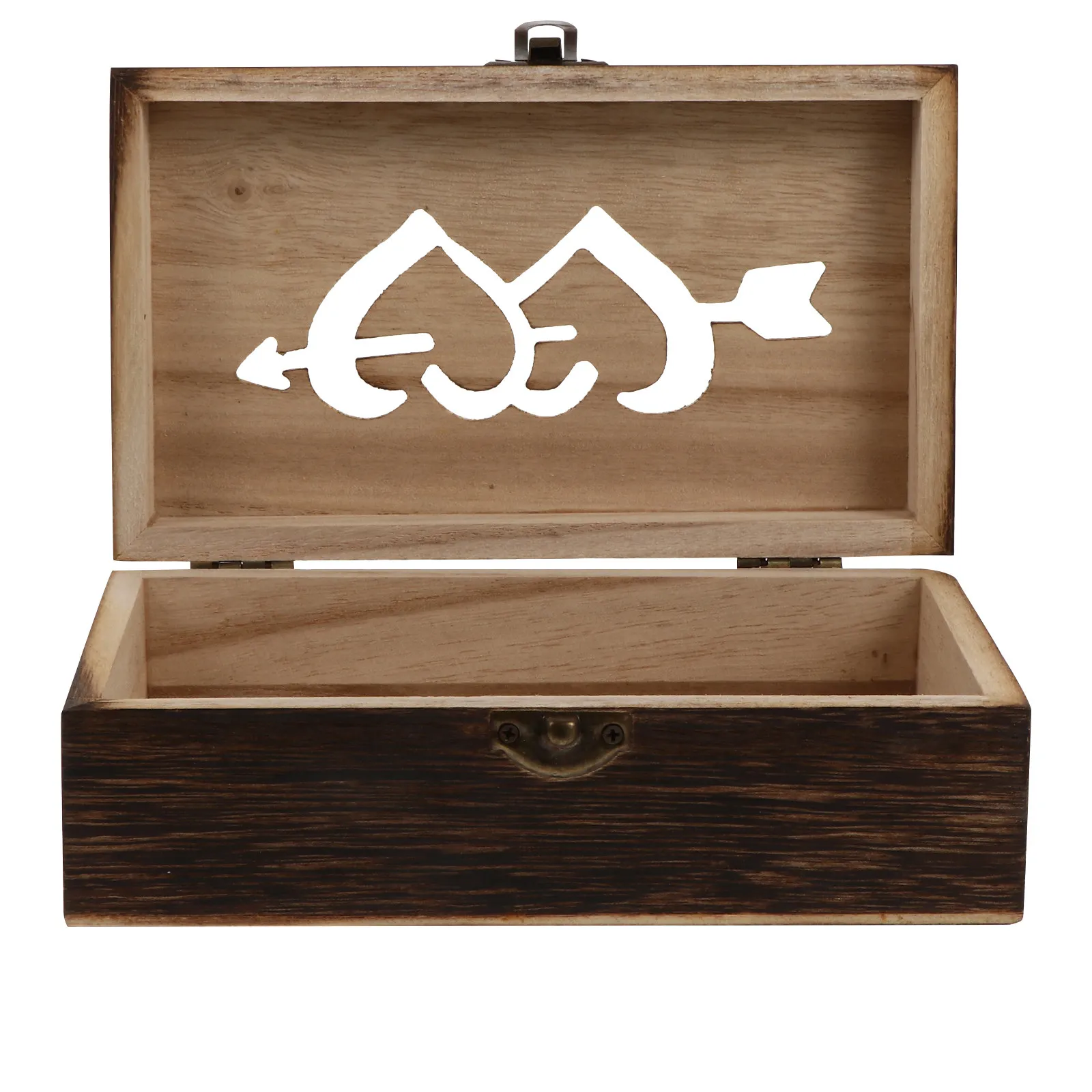 

Wooden Ring Holder Walnut Color Rectangular Jewelry Box Storage Case For Rings Necklaces Bracelets Earring Organizer Gift Box