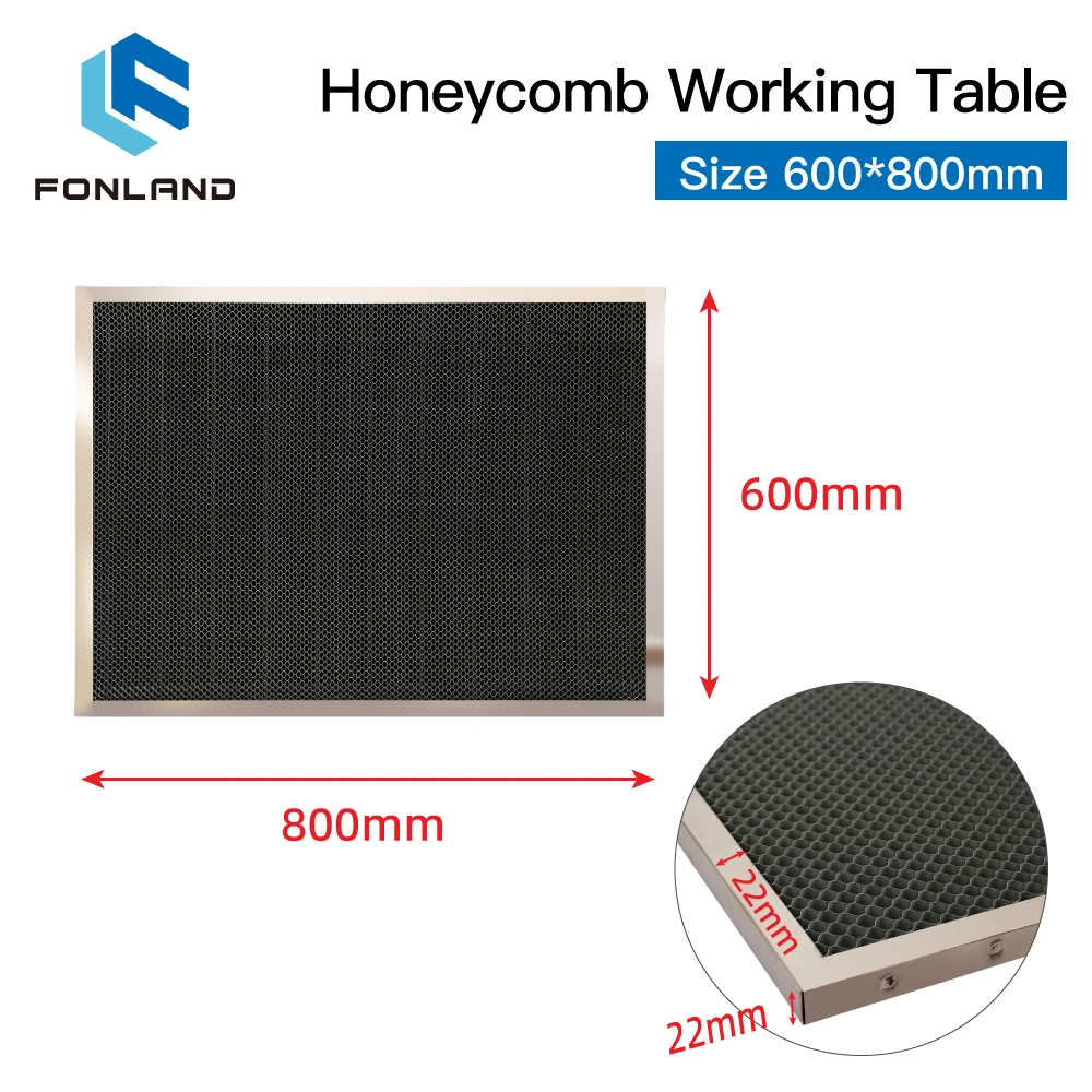 FONLAND Honeycomb Working Table 600*800mm Customizable Size Board Platform Laser Part for CO2 Laser Engraver Cutting Machine