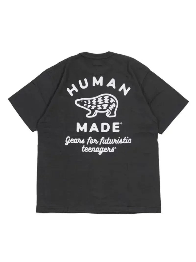 Human Made New Arrival Heart Pocket Polar Bear T-Shirt Couple Casual Streetwear
