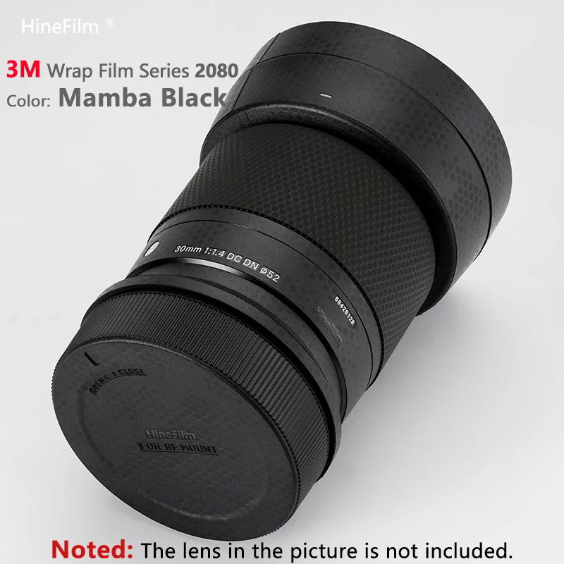 Hinefilm ผิวสําหรับ Sigma 30 f1.4 RF เลนส์รูปลอกผิวสําหรับ Sigma 30 มม.F1.4 DC DN สําหรับเลนส์ Canon สติกเกอร์ 30 1.4 Wrap 30F1.4