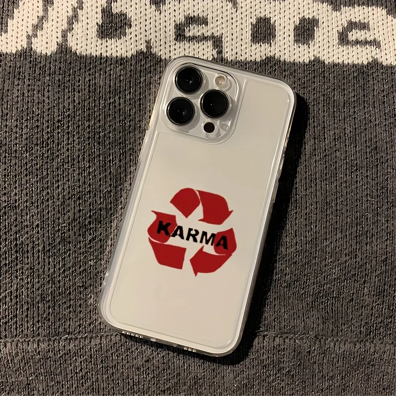 Phone Cases Recycling - Cool Street‑Style Karma Recycle Icon Bold