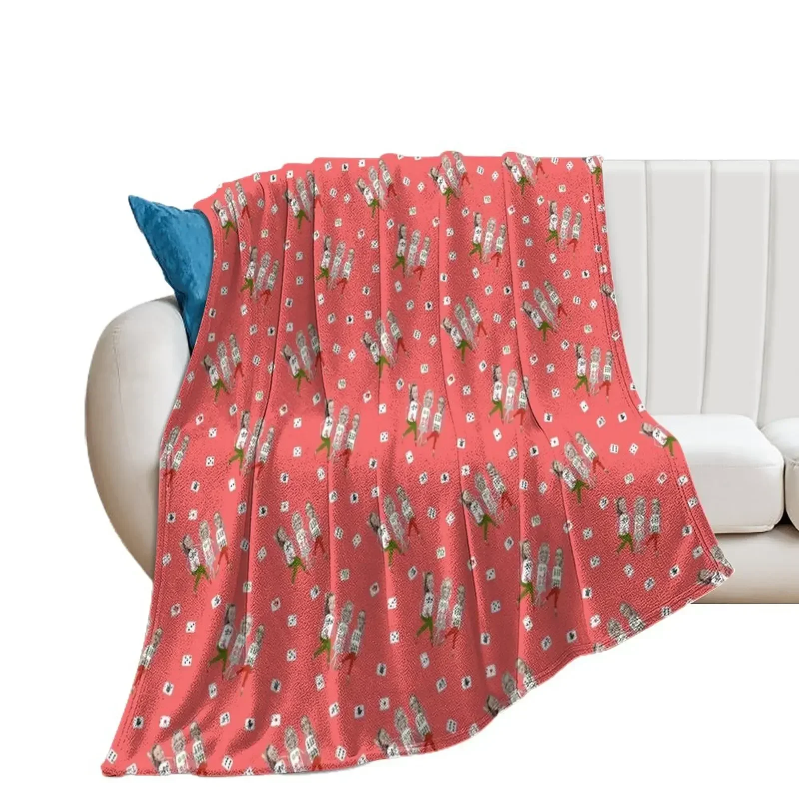 Mah Jong : Tripple Knitting Throw Blanket christmas decoration Blankets For Bed Soft Beds Extra Large Throw Blankets