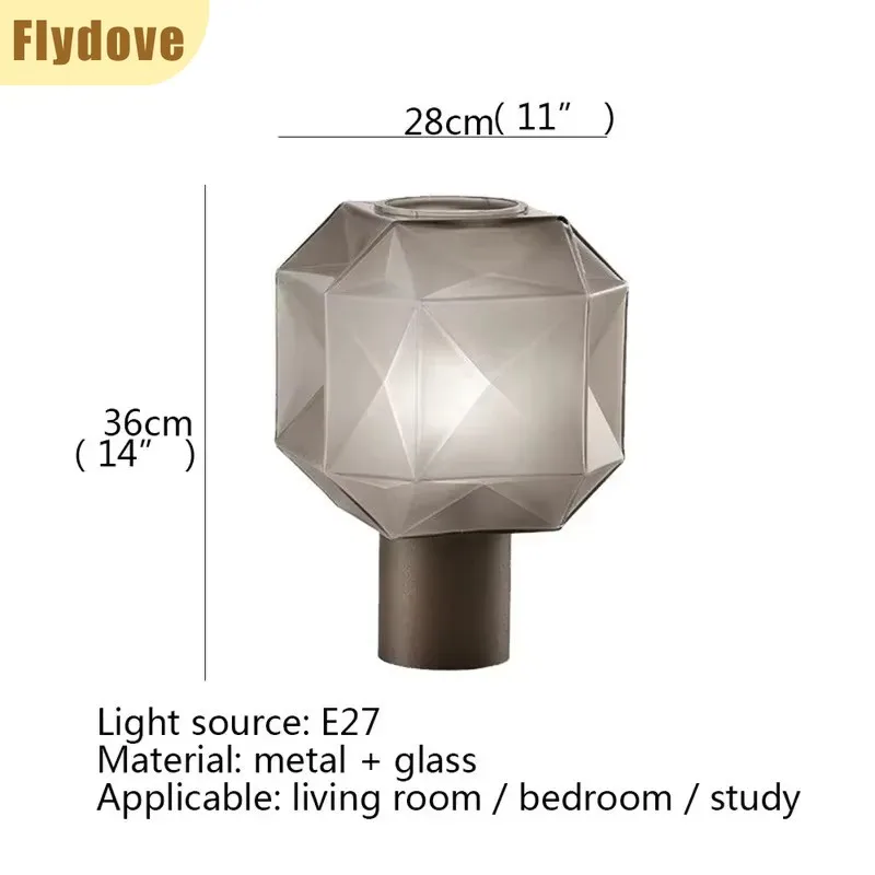 

Modern Creative Desk Lamp Ice Cube Design Bedroom Bedside Home Decoration Desk Lamp Living Room Study Desk Lamp