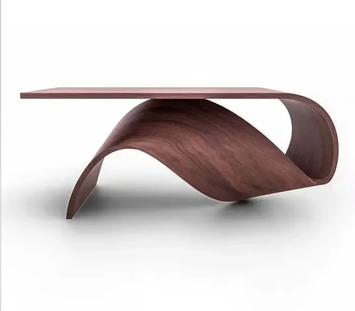 Modern creative design luxury living room furniture Fashion unique shape Solid wood coffee table central table