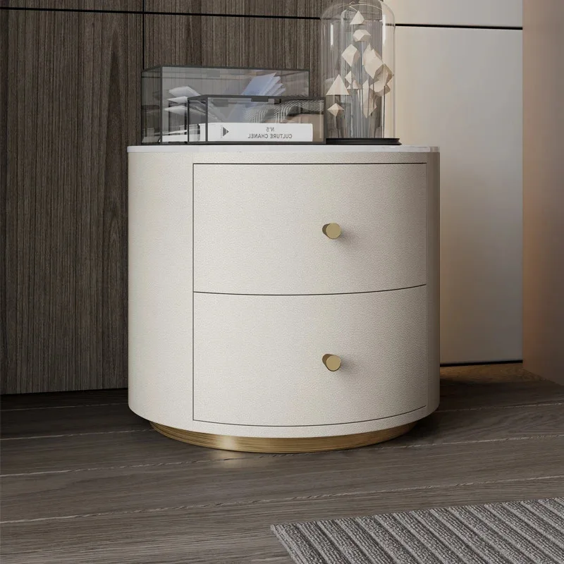 Drawers Nordic Coffee Nightstands Mobile White Modern Luxury Bedside Tables Cheap Low Mesillas De Noches Home Furniture ZY50CT