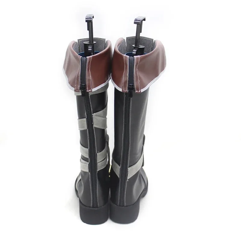 

Candy 2025Game LOL Vi Высокие сапоги Vi Черные красивые женские и мужские туфли для косплея на Хэллоуин