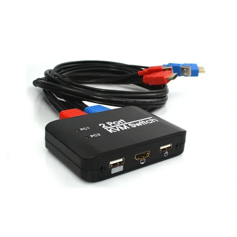 

4K@60Hz 2 Port KVM Switch Support Keyboard And Mouse Control KVM Switch 2 Input 1 Output for Computer Laptop DVD PS5 HDTV