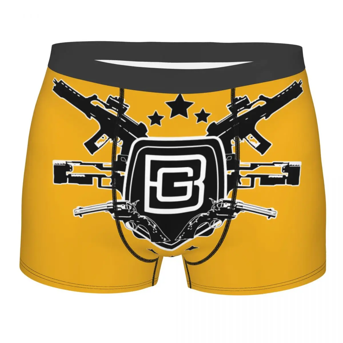 

Пользовательские мужские забавные военные болельщики Berettas Gun с логотипом, нижнее белье, трусы-боксеры, мягкие шорты, трусы