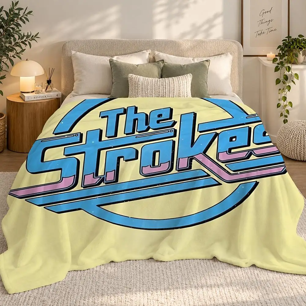 Rock Band The Strokes Album Throw 240g flannel blanket, suitable for sofas, beds, offices, exquisite gift blankets
