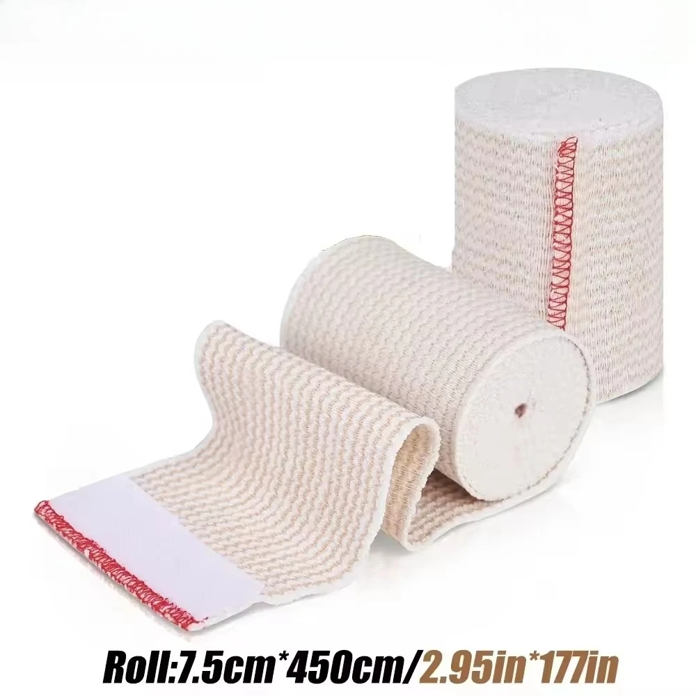 

Premium 24-Pack Elastic Bandage Wraps with Self-Closure, Soft & Breathable Elastic Fiber Bandages for Legs, Ankles, Knees, Body