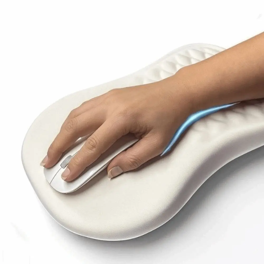 Non-Slip Ergonomic Mouse Pad Comfortable Durable Wrist Support Mouse Pad Slow-Rebound High-Elastic Hand Support Cushion