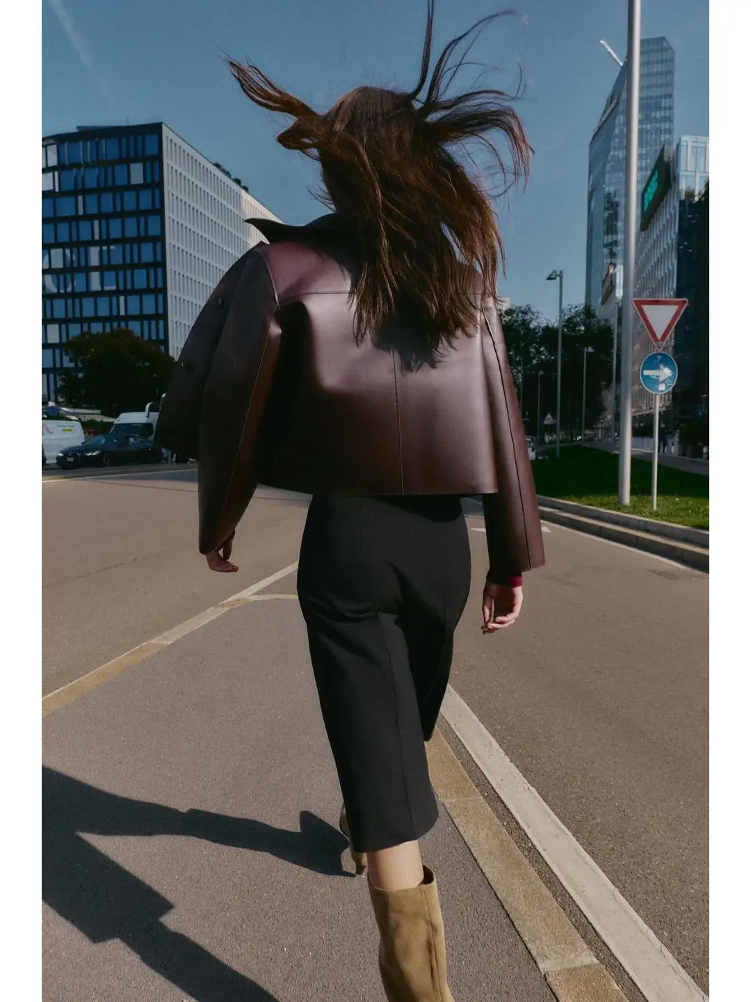 Bermuda casual lunghi a vita alta con design singolo ket Collezione autunnale Comodi pantaloni a gamba dritta da donna