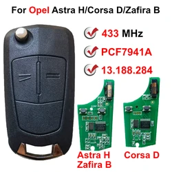 736-743-A PCF7941A 46 Chip 433MHz Remote Flip Car Key For Opel Vauxhall Corsa D G4 Astra H Zafira B Holden Astra AH