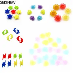 20 pz decorazioni colorate clip per bambini bici Multi colore plastica ruota della bicicletta raggio perline bambini regali per bambini accessori per bici