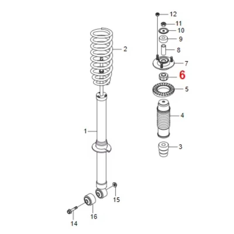 1pc Front Shock Absorber Lower Bushing For Ssangyong Acyton Kryon Rexton Rodius 4431208000