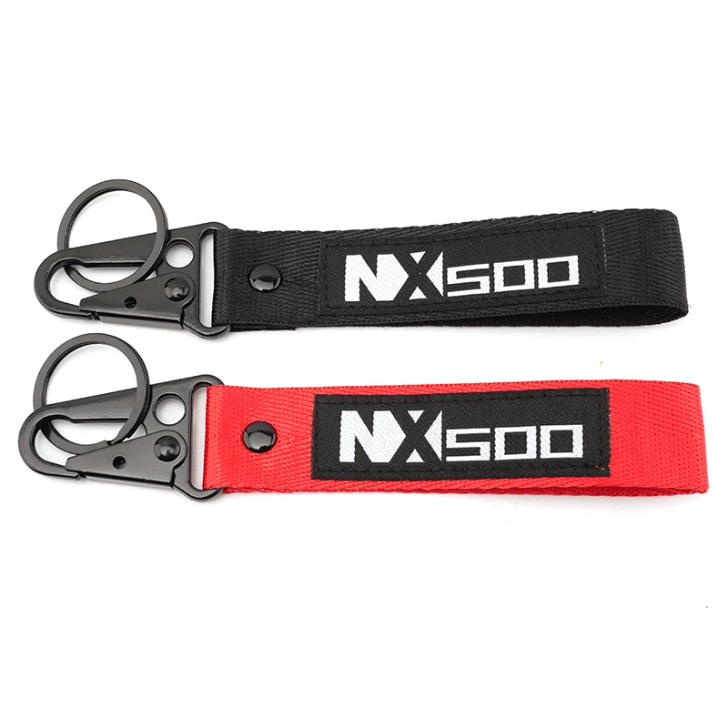 2024 New For HONDA NX500 NX 500 N 500X CB500X CB 500X N500X Motorcycle Accessories Hand Woven Leather Keychain Metal Keyring