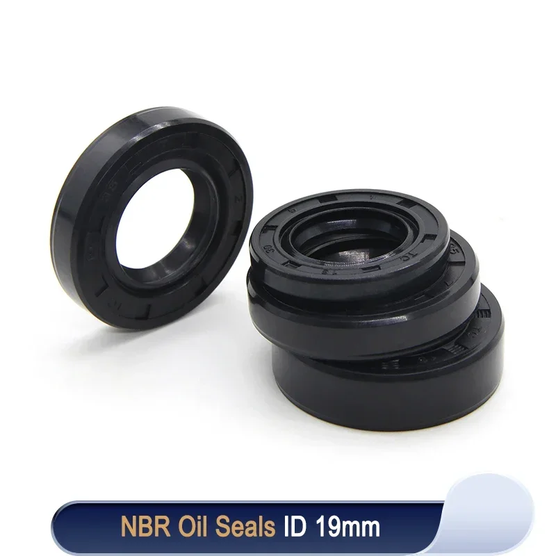 2/5pcs NBR Oil Seal ID 19mm TC-19*25/26/28/30/32/35/40/42/45/47*5/6/7/8/10mm Nitrile Rubber Shaft Double Lip Oil Gasket