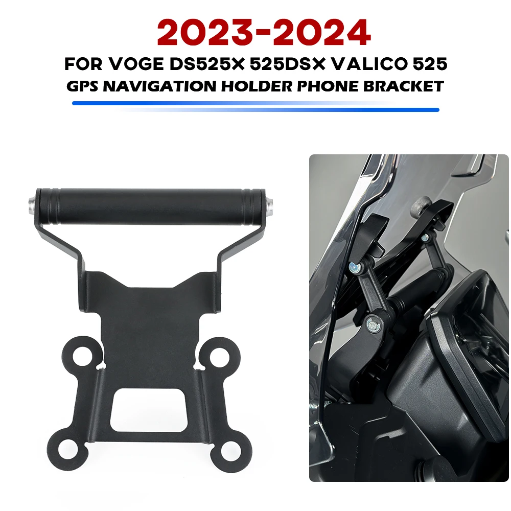 DS525X GPS Navigation Mount Support Bracket For Voge Valico 525 525DSX DSX525 2023 2024 Phone Recorder Camare Cross Bar Holder
