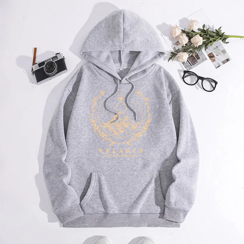 

Spring and Winter Fashion Print Casual vintage hoodie Harajuku V-neck 2024 Korean loose-fitting 100% cotton