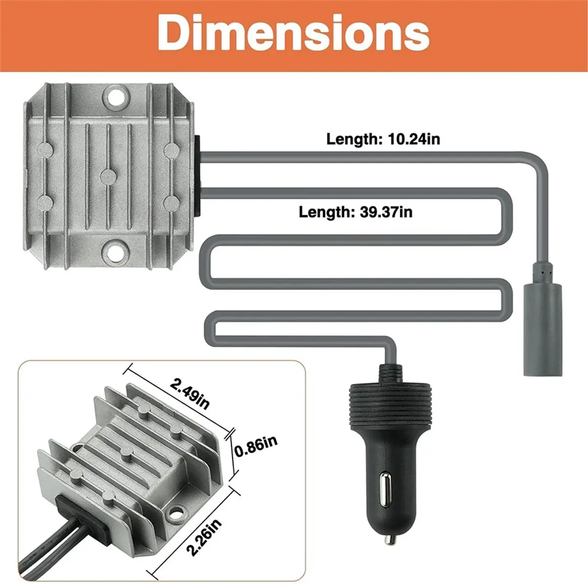 RECOMMENDATION  Mini Car Adapter 12V-24V to 30V 3.5A with Lighter Plug for RV Truck