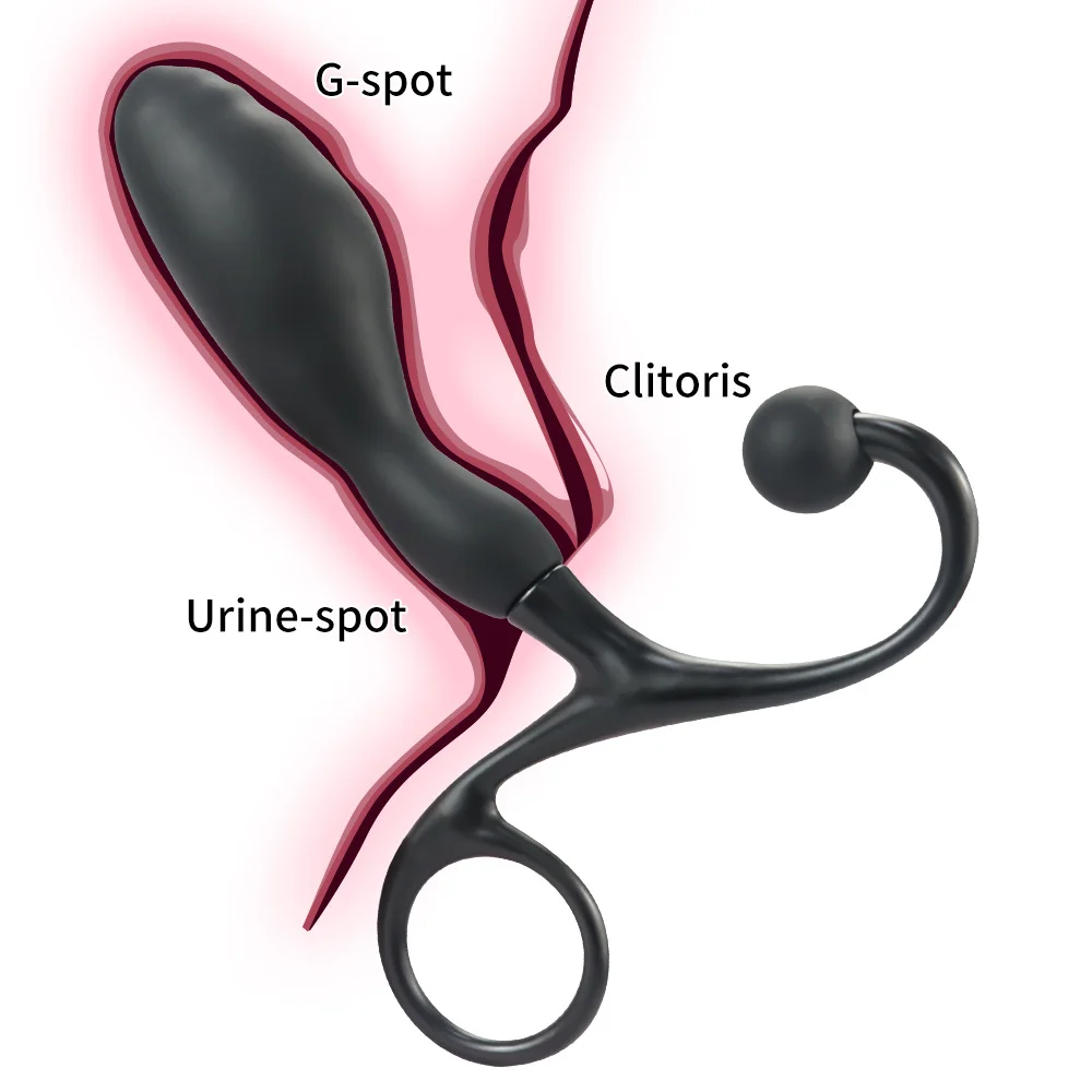 Anillo erótico de silicona para hombre, masajeador de próstata, Juguetes sexuales anales, masturbación BDSM de fantasía, productos para adultos